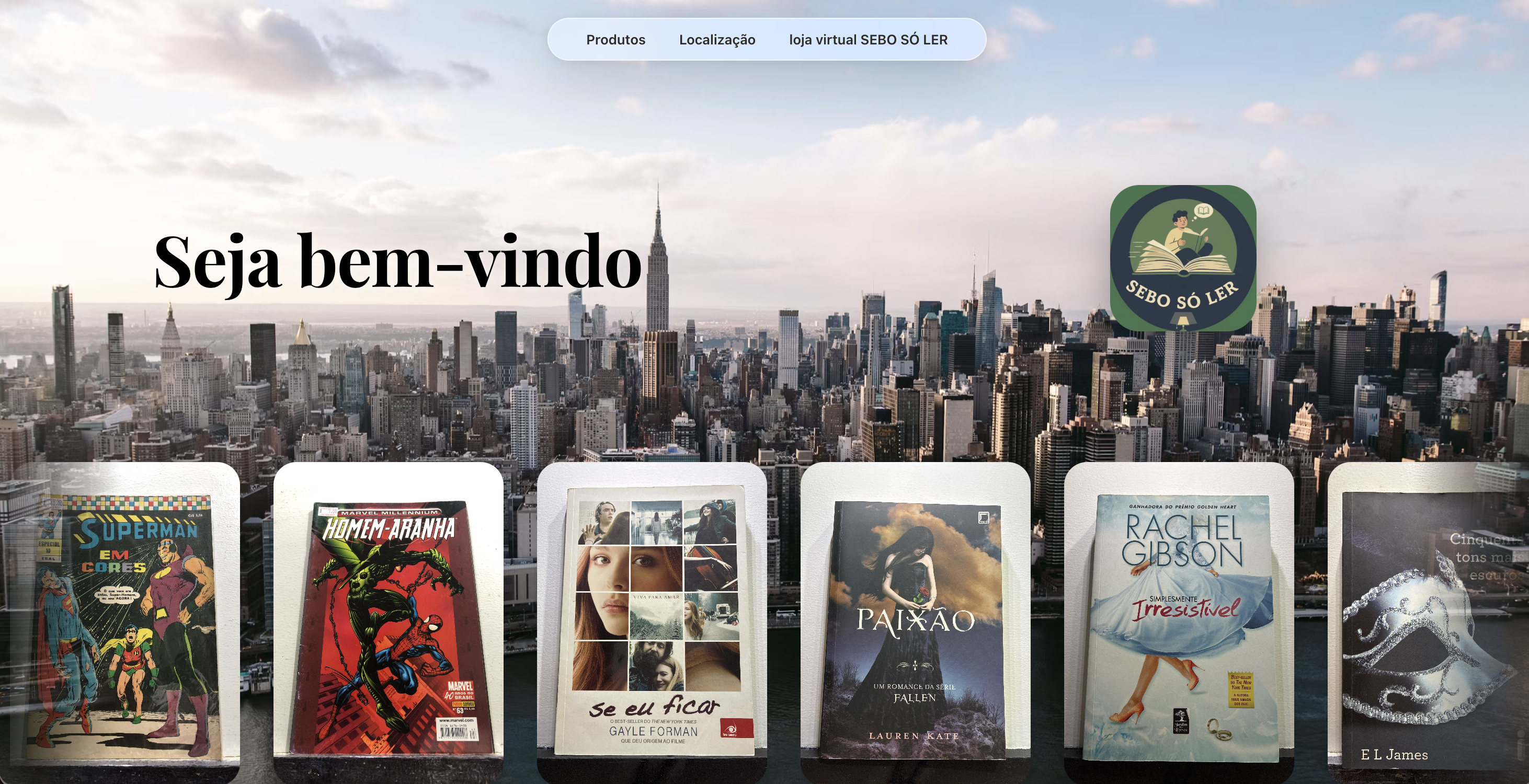 Demonstração de site para serviços